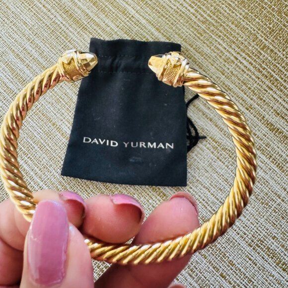 David Yurman Jewelry - David Yurman Renaissance® 18K Yellow Gold Cablespira Bracelet, 5mm, Medium, EUC